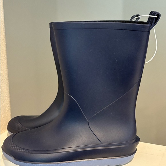 NEW w/tag Cat & Jack Andy Slip On Rain Boots Navy Youth Size 5 - Picture 3 of 8